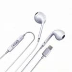 Audifonos Alambricos PZX Lightning Control de Volumen Blanco